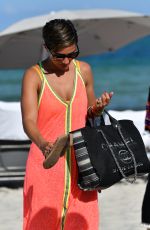 FRANKIE BRIDGE in Bikini on the Beach in Miami 05/20/2019