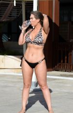 FRANKIE ESSEX in Bikini at a Pool in Tenerife 05/23/2019