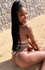 GABRIELLE UNION in Bikini at a Beach in Greece 05/28/2019