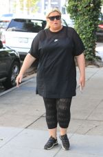 GEMMA COLLINS Out for Lunch at Yhe Ivy in West Hollywood 05/21/2019