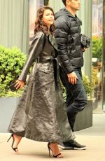 GEORGIA FOWLER on the Set of a Photoshoot in New York 04/30/2019