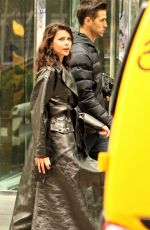 GEORGIA FOWLER on the Set of a Photoshoot in New York 04/30/2019