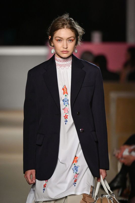 GIGI HADID at Prada Resort 2020 Fashion Show in New York 05/02/2019