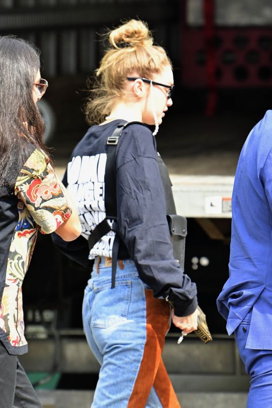 GIGI HADID Heading to a Photoshoot in New York 05/02/2019