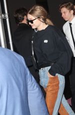 GIGI HADID Leaves Prada Fashion Show in New York 05/02/2019