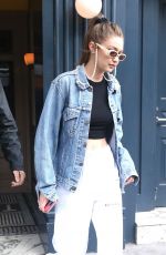 GIGI HADID Out in New York 04/30/2019
