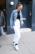 GIGI HADID Out in New York 04/30/2019