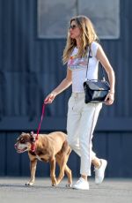 GISELE BUNDCHEN Out with Her Dog in New York 05/19/2019