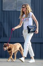 GISELE BUNDCHEN Out with Her Dog in New York 05/19/2019