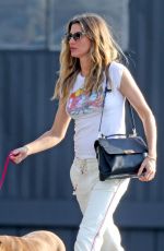 GISELE BUNDCHEN Out with Her Dog in New York 05/19/2019