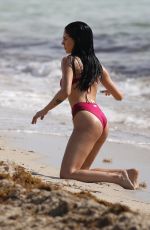 GIULIA DE LELLIS in Bikini on the Beach in Miami 04/29/2019