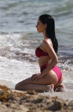 GIULIA DE LELLIS in Bikini on the Beach in Miami 04/29/2019