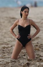 GIULIA DE LELLIS in Bikini on the Beach in Miami 04/29/2019