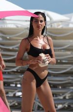 GIULIA DE LELLIS in Bikini on the Beach in Miami 04/29/2019