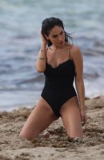 GIULIA DE LELLIS in Bikini on the Beach in Miami 04/29/2019