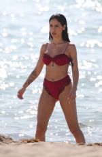 GIULIA DE LELLIS in Bikini on the Beach in Miami 04/29/2019
