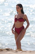 GIULIA DE LELLIS in Bikini on the Beach in Miami 04/29/2019