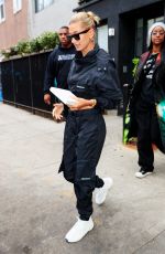 HAILEY BALDWIN and JUSTINE SKYE Out for Lunch in New York 04/30/2019