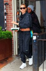 HAILEY BALDWIN and JUSTINE SKYE Out for Lunch in New York 04/30/2019