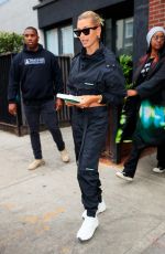 HAILEY BALDWIN and JUSTINE SKYE Out for Lunch in New York 04/30/2019