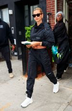HAILEY BALDWIN and JUSTINE SKYE Out for Lunch in New York 04/30/2019