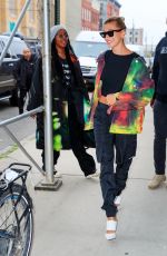 HAILEY BALDWIN and Justine Skye Out in New York 04/30/2019