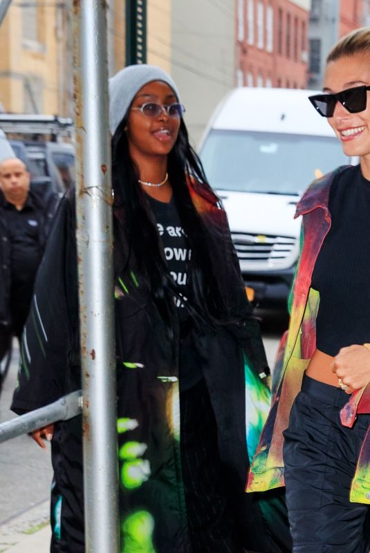 HAILEY BALDWIN and Justine Skye Out in New York 04/30/2019