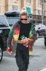 HAILEY BIEBER Arrives at a Photo Studio in Brooklyn 05/01/2019