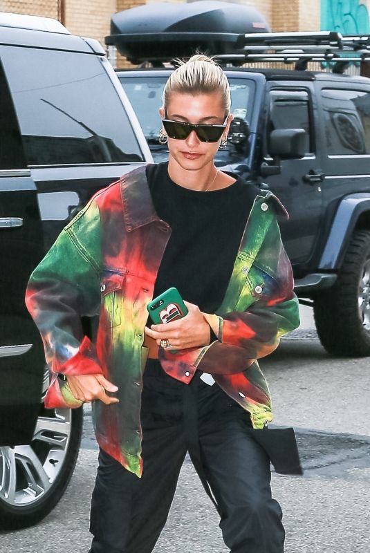 HAILEY BIEBER Arrives at a Photo Studio in Brooklyn 05/01/2019