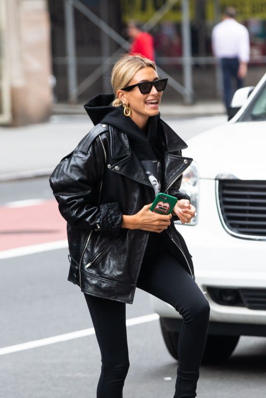 HAILEY BIEBER Arrives at an Office in New York 05/02/2019