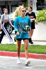 HAILEY BIEBER at Cha Cha Matcha in West Hollywood 05/18/2019