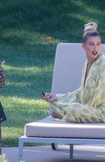HAILEY BIEBER on the Set of a Photoshoot in Hollywood 05/17/2019