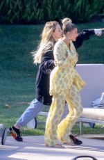 HAILEY BIEBER on the Set of a Photoshoot in Hollywood 05/17/2019