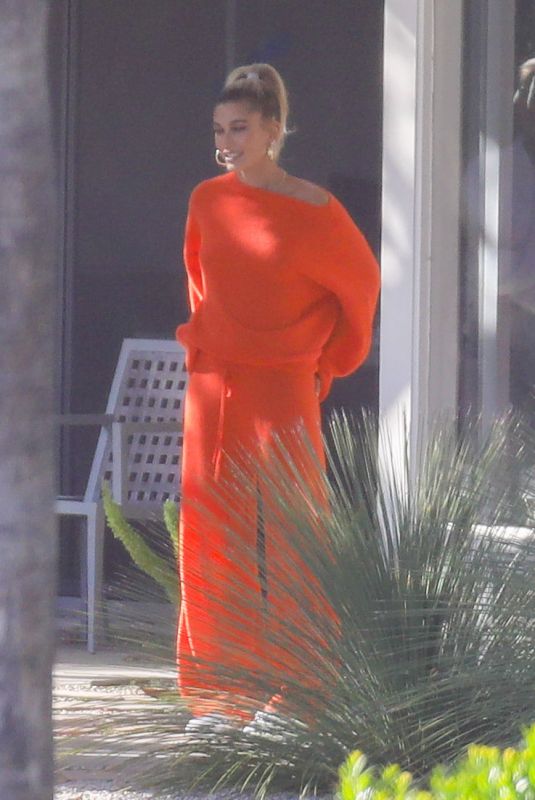 HAILEY BIEBER on the Set of a Photoshoot in Hollywood 05/17/2019