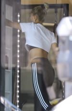 HAILEY BIEBER Working Out at Dogpound Gym in Los Angeles 05/23/2019