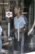 HAILEY BIEBER Working Out at Dogpound Gym in Los Angeles 05/23/2019