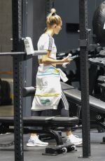 HAILEY BIEBER Working Out at Dogpound Gym in Los Angeles 05/23/2019