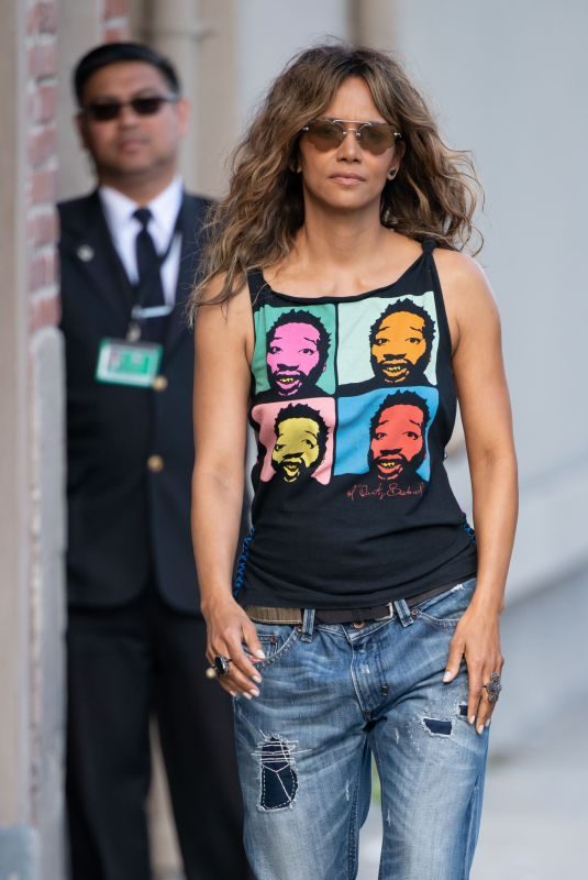 HALLE BERRY Arrives at Jimmy Kimmel Live in Hollywood 05/22/2019