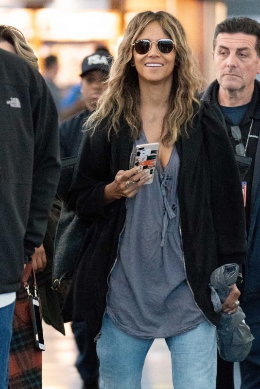 HALLE BERRY at JFK Airport in New York 05/07/2019