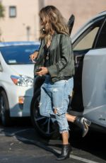 HALLE BERRY in Ripped Denim Out in Los Angeles 05/13/2019