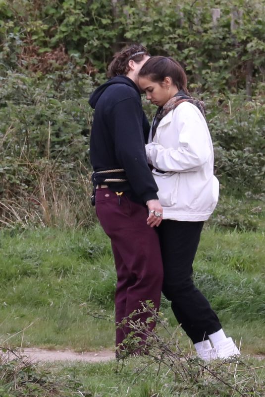 HANA CROSS and Brooklyn Beckham Out in London 05/05/2019