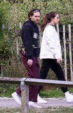 HANA CROSS and Brooklyn Beckham Out in London 05/05/2019