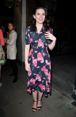 HAYLEY ATWELL at Rosmersholm Theatre Cast Departures in London 05/13/2019