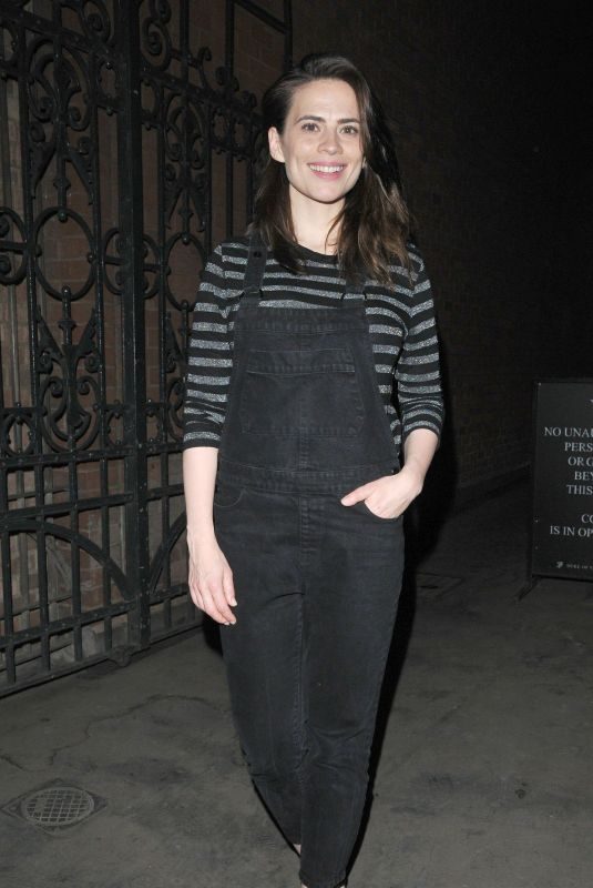 HAYLEY ATWELL at Rosmersholm Theatre Cast Departures in London 05/21/2019