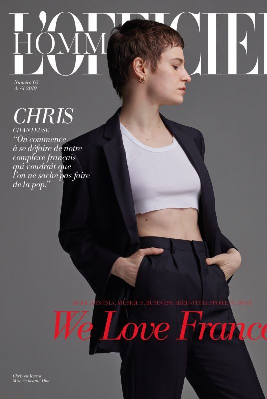 HELOISE LETISSIER (Christine and the Queens) for L’Officiel Hommes, April 2019