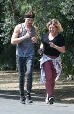 HILARY DUFF and Matthew Koma Out Jogging in Los Angeles 05/31/2019