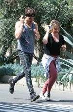 HILARY DUFF and Matthew Koma Out Jogging in Los Angeles 05/31/2019