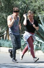 HILARY DUFF and Matthew Koma Out Jogging in Los Angeles 05/31/2019