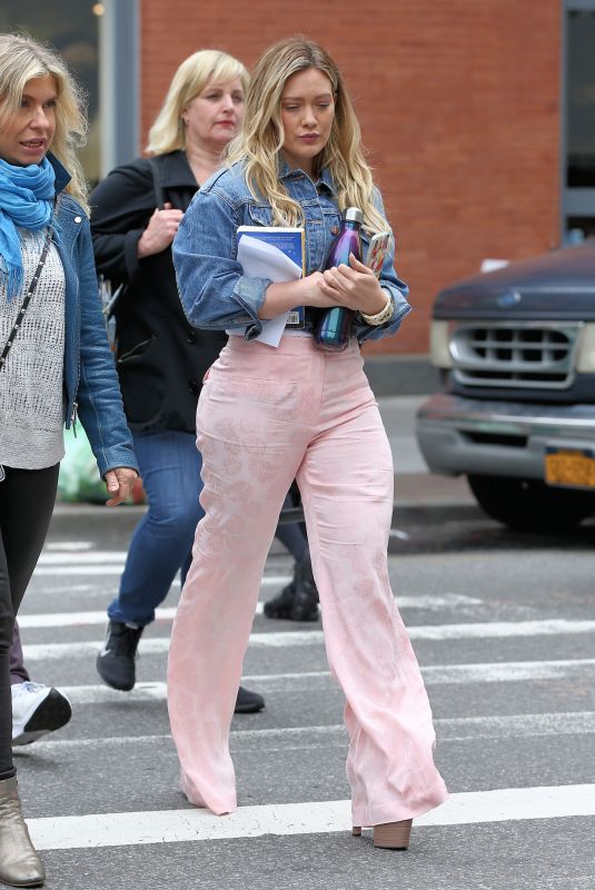 HILARY DUFF on the Set of Younger in New York 04/30/2019