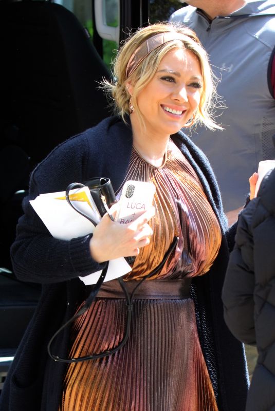 HILARY DUFF on the Set of Younger in New York 05/24/2019